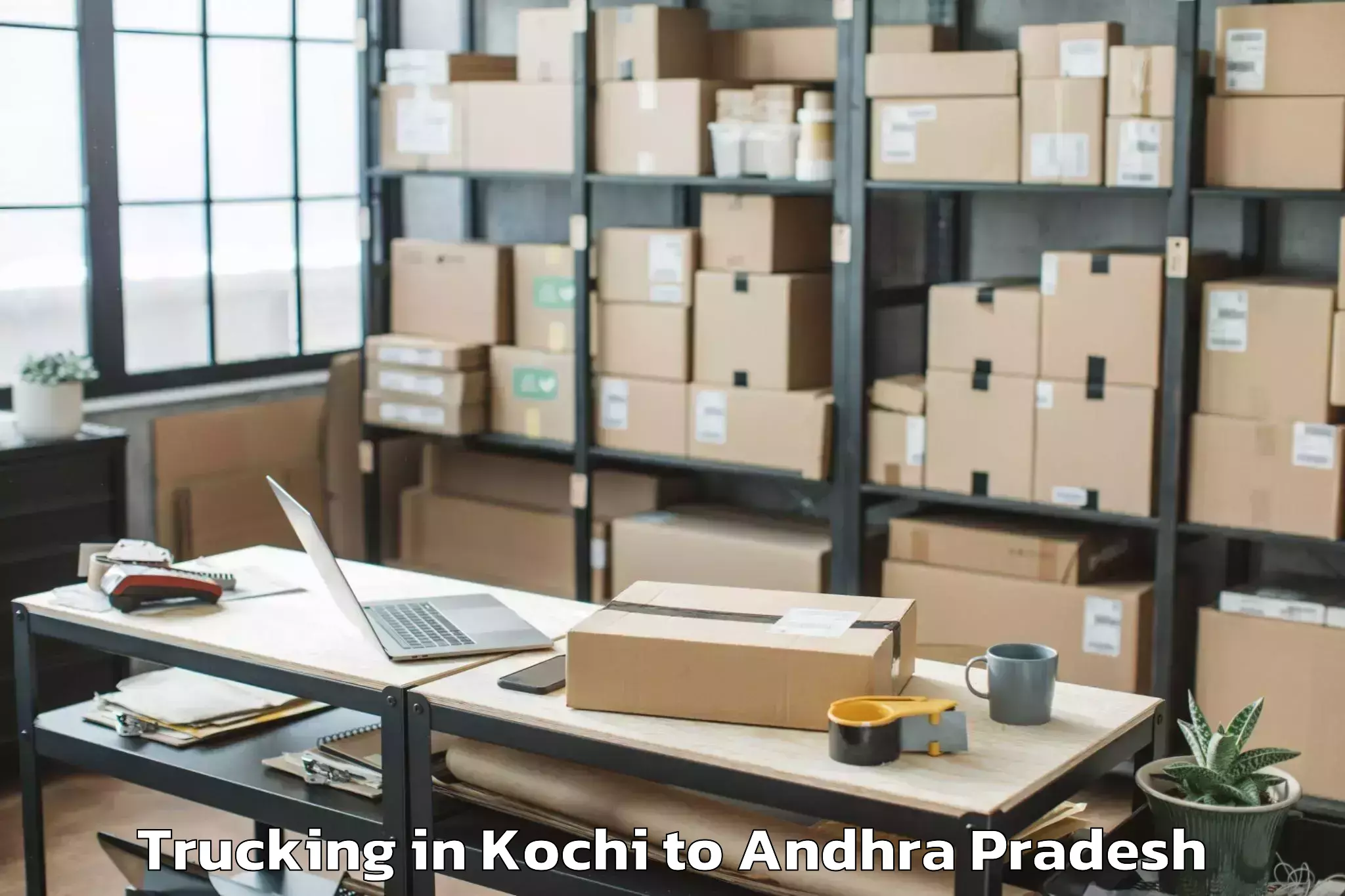 Hassle-Free Kochi to Kaikaluru Trucking